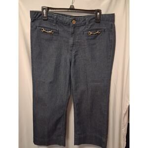 George Design By mark Eisen Blue Jeans Knee Length Ladies Size 12